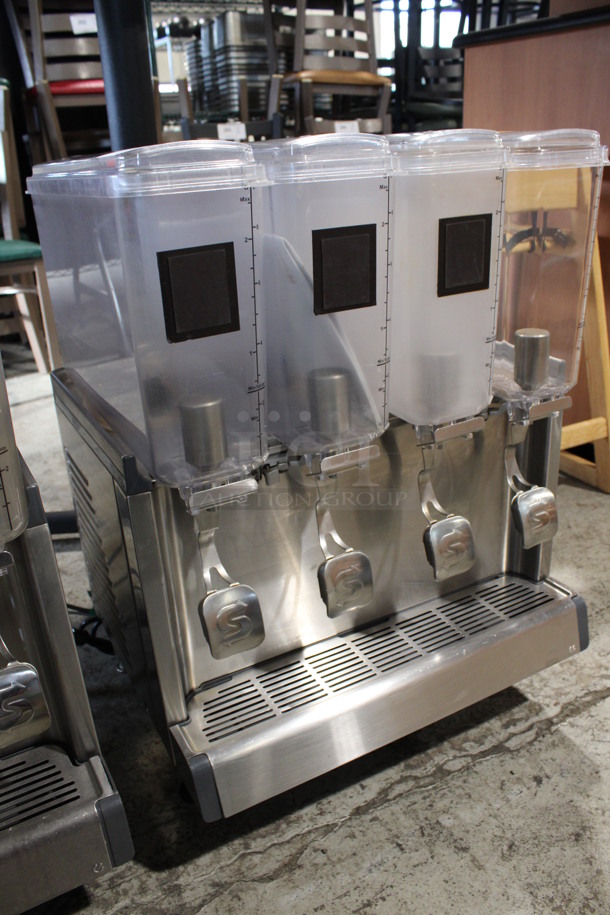 2018 Crathco Model CS-4E/2D/3D-16 Stainless Steel Commercial Countertop 4 Hopper Refrigerated Drink Machine. 120 Volts, 1 Phase. 21x18x28. Tested and Working! - Image 5 of 8