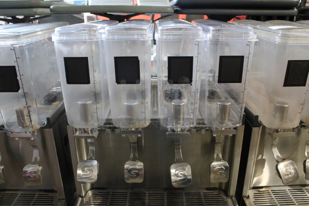2018 Crathco Model CS-4E/2D/3D-16 Stainless Steel Commercial Countertop 4 Hopper Refrigerated Drink Machine. 120 Volts, 1 Phase. 21x18x28. Tested and Working! - Image 2 of 8