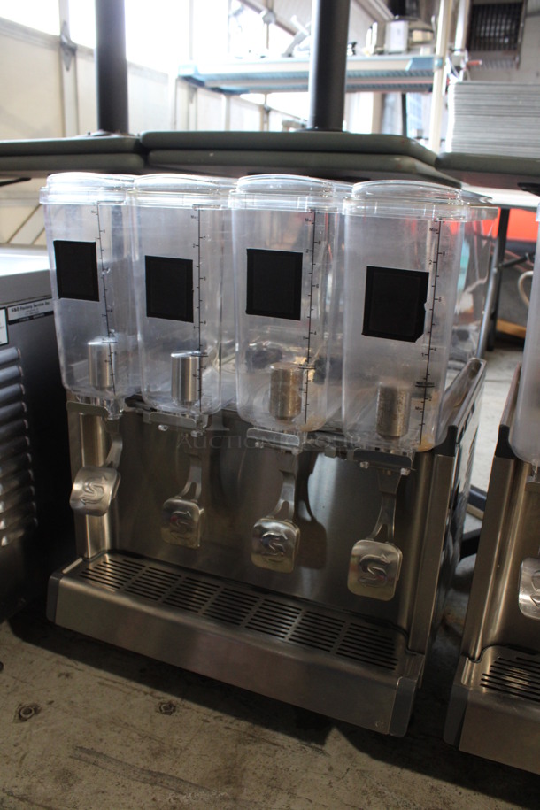 2018 Crathco Model CS-4E/2D/3D-16 Stainless Steel Commercial Countertop 4 Hopper Refrigerated Drink Machine. 120 Volts, 1 Phase. 21x18x28. Tested and Working! - Image 2 of 7