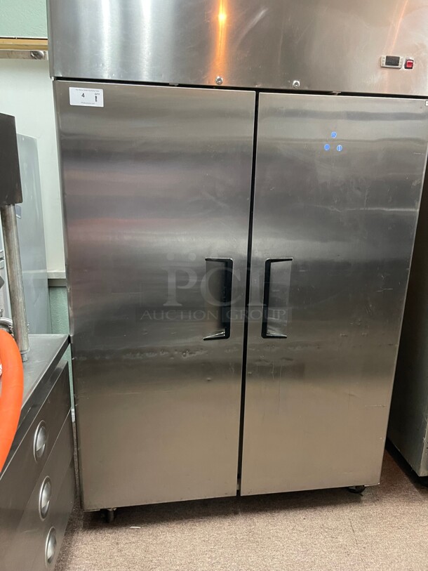 Working! Atosa Reach-In Commercial Refrigerator Two Solid Stainless Steel Door- MBF8507GR 120 Volt NSF Tested and Working! - Image 4 of 7