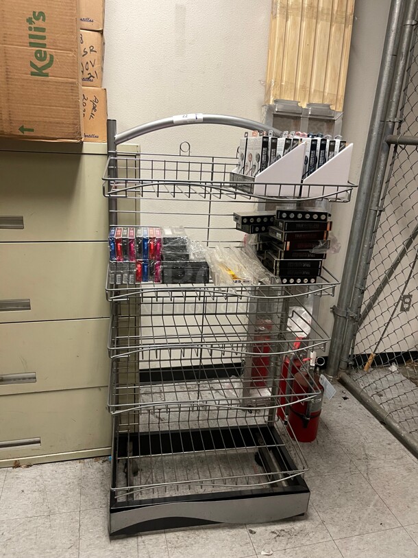 Nice! Stainless Steel Commercial Merchandiser Rack Great For Any Product Display  - Image 1 of 8