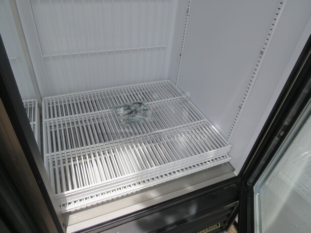 One TRUE 2 Door Glass Door Display Freezer With 8 Racks. Model# GDM-49F-LD. 115/208-230 Volt. 1 Phase. 53X32X78.5 - Image 2 of 5