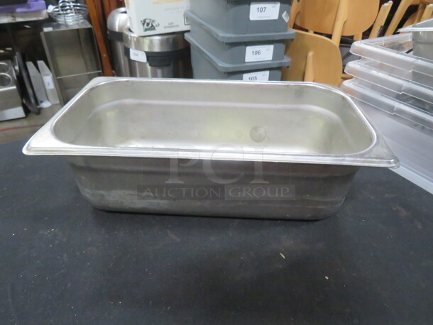 1/3 Size 4 Inch Deep Hotel Pan. 4XBID - Image 1 of 1
