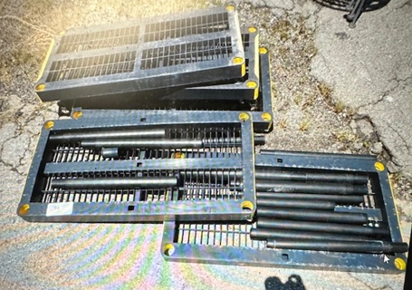 One Poly Shelving System With 5 Shelves. Assembly Required. 36X18