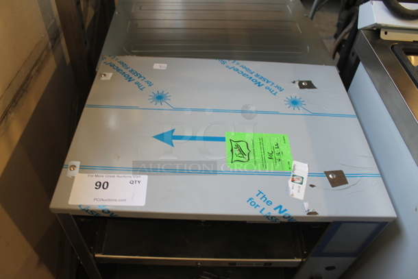 BRAND NEW! 2022 Duke RFHU-42-120H2 Stainless Steel Commercial Countertop 4 Tier Warming Holding Display Case. 120 Volts, 1 Phase. Tested and Working! - Image 3 of 8