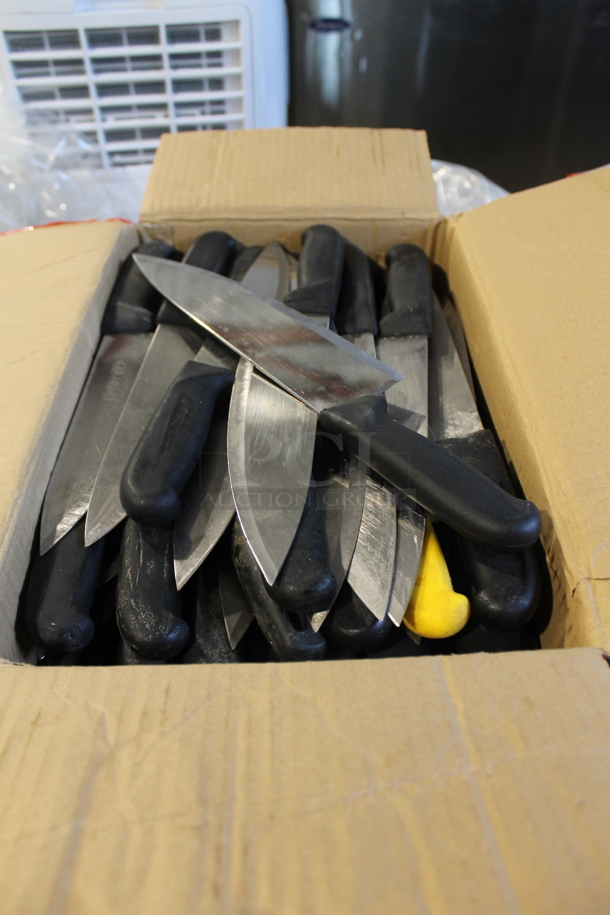 45 SHARPENED Stainless Steel Knives Including Chef. 45 Times Your Bid! - Image 1 of 2