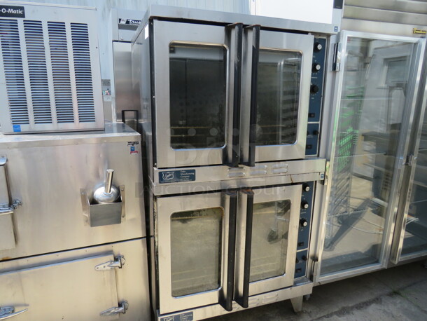 Full Size Electric Duke Convection Oven With 3 Racks. WORKING WHEN REMOVED! 2XBID. 38X41X35
