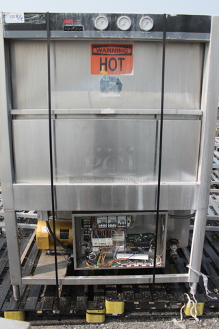 DSI Stainless Steel Commercial Floor Style Pot and Pan Washer. 480 Volts, 3 Phase.