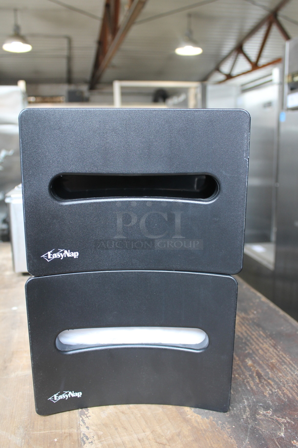 2 EasyNap Black Poly Countertop Napkin Dispensers. 2 Times Your Bid! - Image 2 of 4