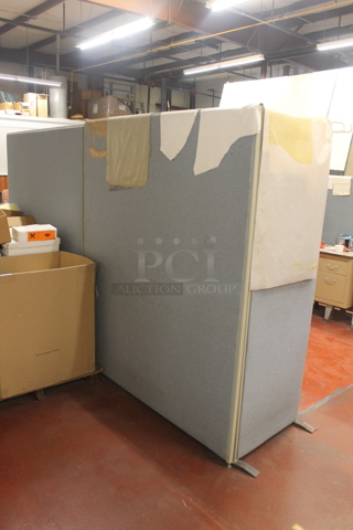 ALL ONE MONEY! ROOM LOT of 3 Gray Room Dividers. Includes 62x72