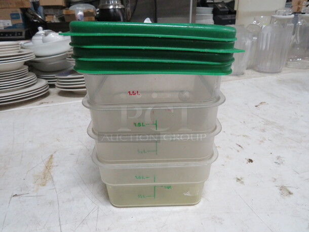 2 Quart Food Storage Container With Lid. 4XBID