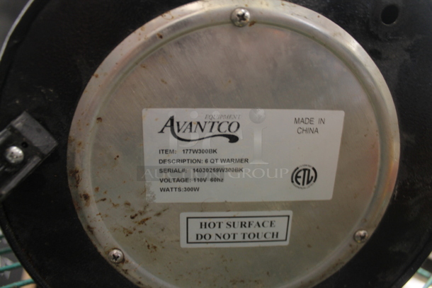 Avantco 177W300BK Metal Commercial Countertop Soup Kettle Food Warmer. 110 Volts, 1 Phase. Tested and Working! - Image 4 of 4
