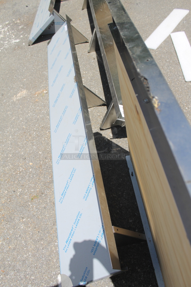 BRAND NEW! Stainless Steel Wall Mount Shelf. - Image 2 of 3