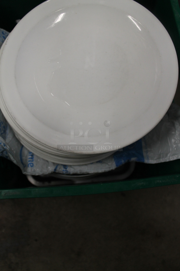 ALL ONE MONEY! Lot of 2 Boxes of Various Items Including White Plates and Beverage Glasses - Image 3 of 3
