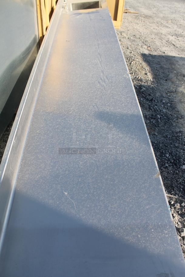 BRAND NEW! Stainless Steel Commercial Table w/ Sink Basin, Faucet and Handles. No Legs. Bay 20x20x15 - Image 6 of 8
