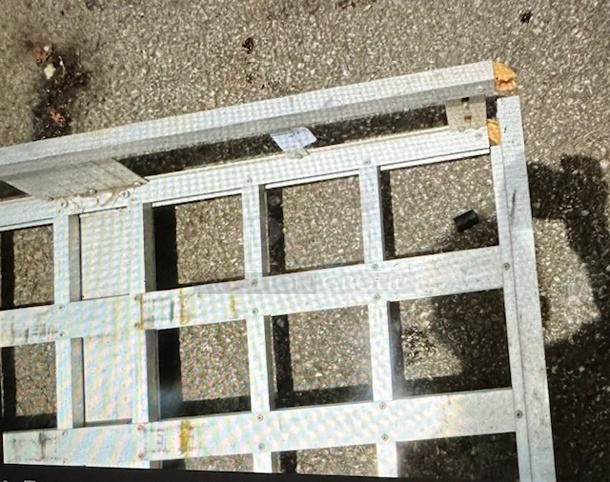 One Aluminum Tow Carrier. Cracked. See Pics. 49X24X9.5 - Image 2 of 2
