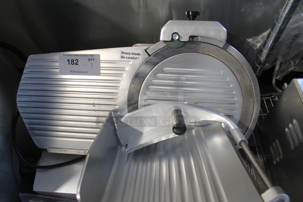 Avantco SL300C Stainless Steel Commercial Countertop Automatic Meat Slicer w/ Blade Sharpener. 110-120 Volts, 1 Phase. Tested and Working! - Image 2 of 10