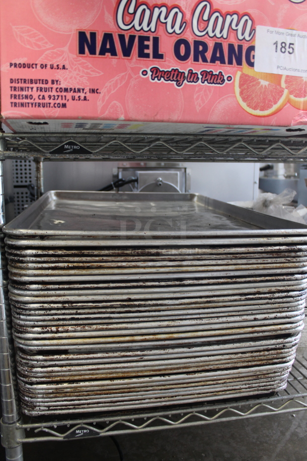 30 Metal Full Size Baking Pans. 30 Times Your Bid! - Image 2 of 3