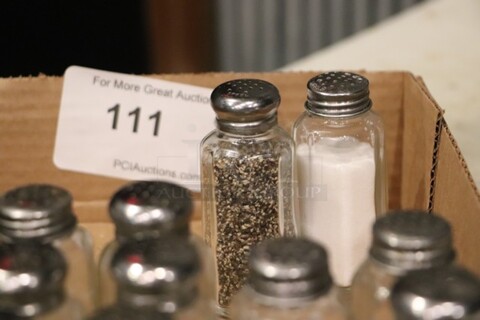 Salt/Pepper Shakers, 15 Sets
QTY 30 
Your Bid x 15 