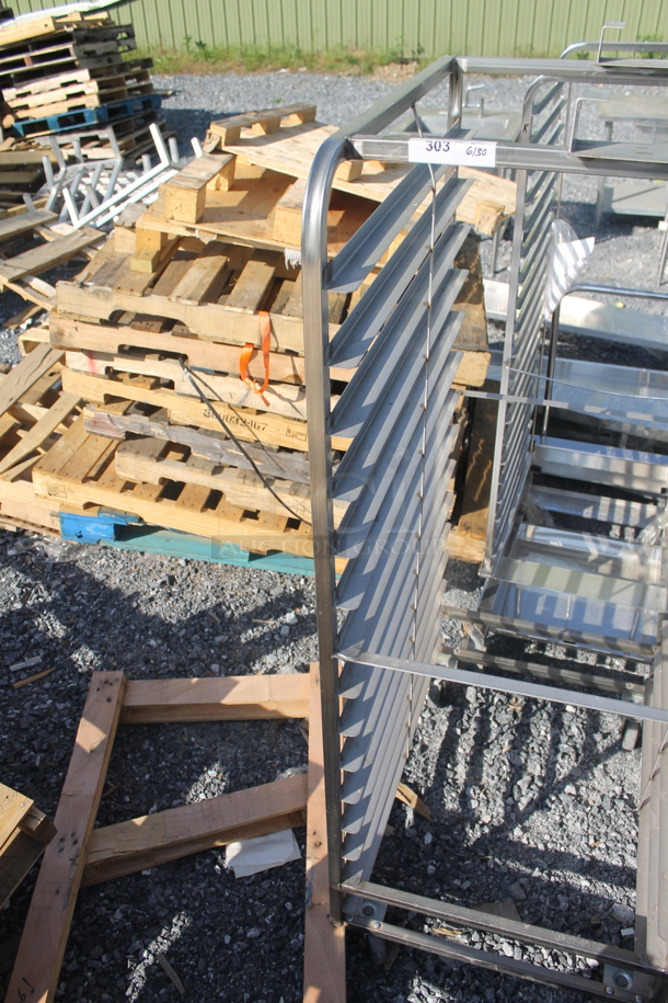 BRAND NEW! Metal Commercial Pan Transport Rack on Commercial Casters. - Image 3 of 5