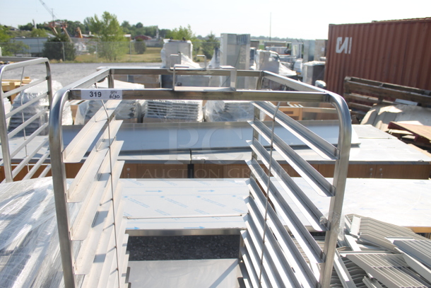 BRAND NEW! Metal Commercial Pan Transport Rack on Commercial Casters w/ Top Guide for Rack Oven. - Image 3 of 6