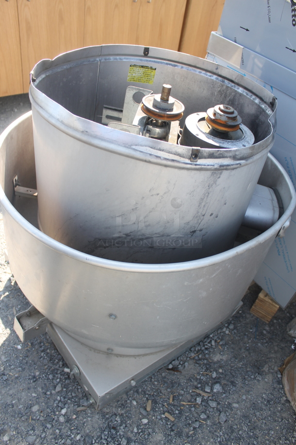 Metal Commercial Rooftop Mushroom Exhaust Fan. - Image 4 of 6