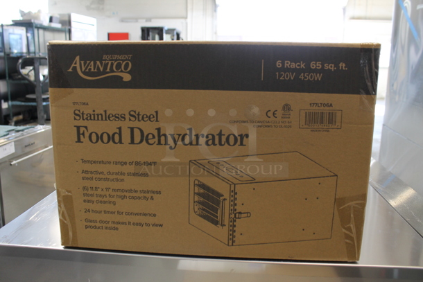 BRAND NEW SCRATCH AND DENT! Avantco 177LT06A Stainless Steel Commercial Food Dehydrator. 120 Volts, 1 Phase. Tested and Only Works On The Highest Heat Setting. - Image 3 of 4