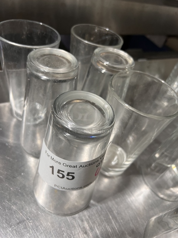 Clear Ice Tea Glasses. 
QTY 6. 
Your Bid x 6. - Image 1 of 2