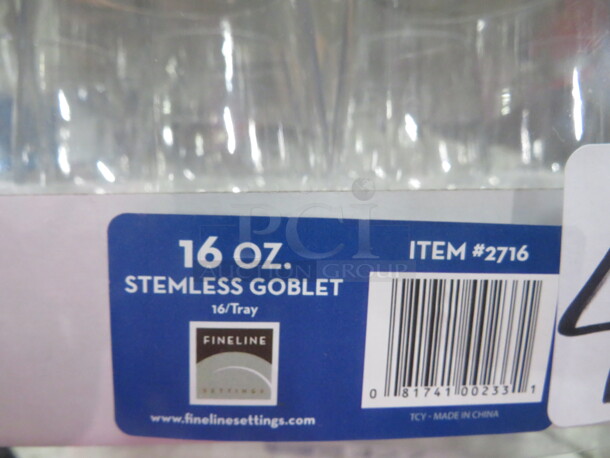 NEW 16oz Stemless Poly Wine Glass. 16XBID - Image 2 of 2