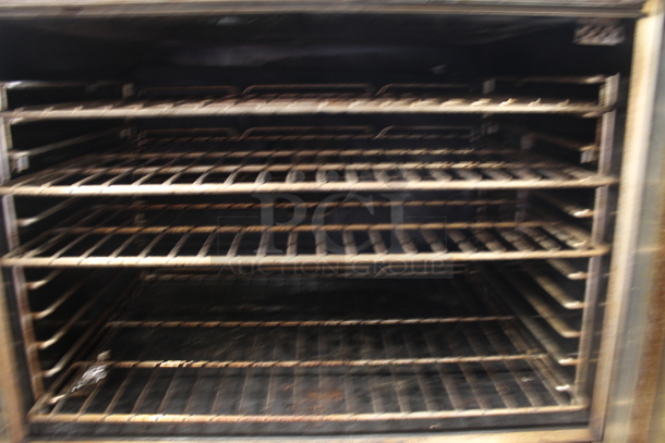 2 Southbend SL Series Stainless Steel Commercial Natural Gas Powered Full Size Convection Ovens w/ View Through Doors, Metal Oven Racks and Thermostatic Controls on Commercial Casters. 2 Times Your Bid! - Image 4 of 10