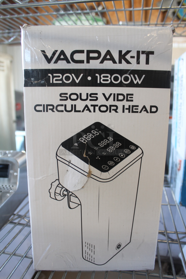 BRAND NEW SCRATCH AND DENT! VACPAK-IT 186SV158 Commercial Stainless Steel Sous Vide Circulator Head. 120V. Tested And Working! Stock Pictures Used For Gallery Picture. - Image 6 of 8