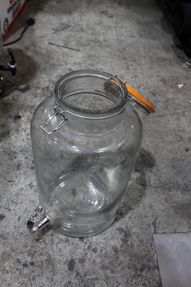 Glass Beverage Jar. - Image 2 of 2