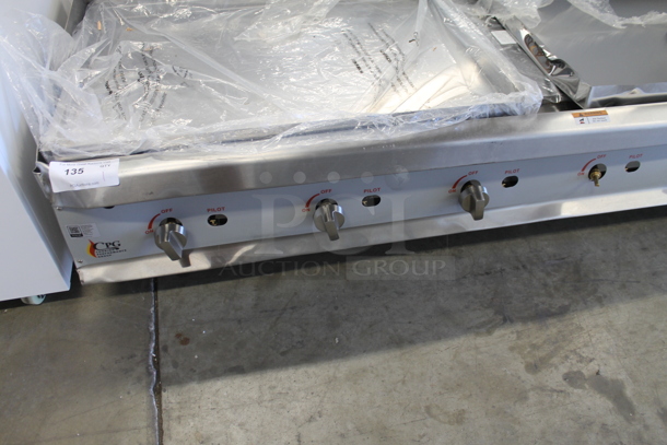 BRAND NEW SCRATCH AND DENT! Cooking Performance Group CPG 351GMCPG72NL Stainless Steel Commercial Countertop Natural Gas Powered Flat Top Griddle. 180,000 BTU. - Image 2 of 5