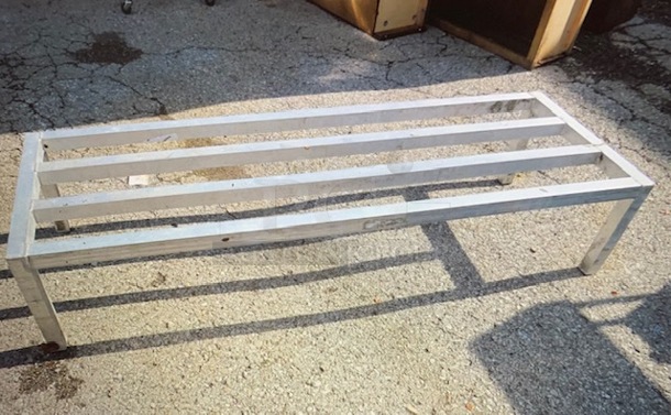 One Aluminum Dunnage Rack. 72X24X12