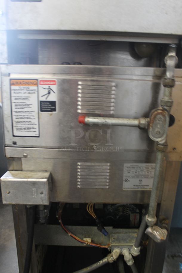 Giles WOG-20MP-VH TB Stainless Steel Commercial Ventless Hood and Giles Stainless Steel Electric Powered Deep Fat Fryer on Commercial Casters. Hood: 208 Volts, 1 Phase.  - Image 10 of 12