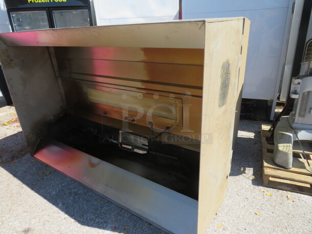 One Stainless Steel Captive Air Hood System. 84X54.5X23.5 - Image 4 of 4