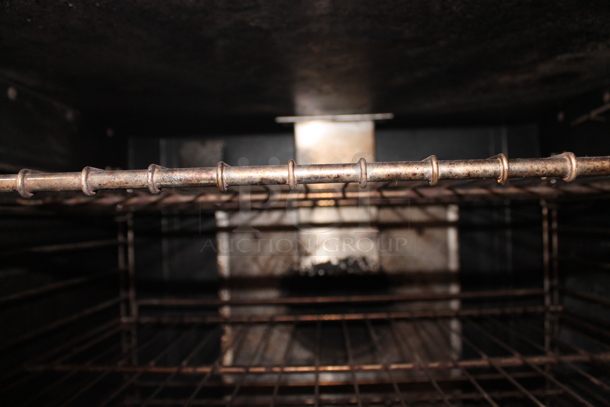 2 Imperial Stainless Steel Commercial Natural Gas Powered Full Size Convection Ovens w/ View Through Door, Solid Door and Metal Racks. Picture of Oven Before Removal Included In Listing. 2 Times Your Bid! - Image 8 of 12