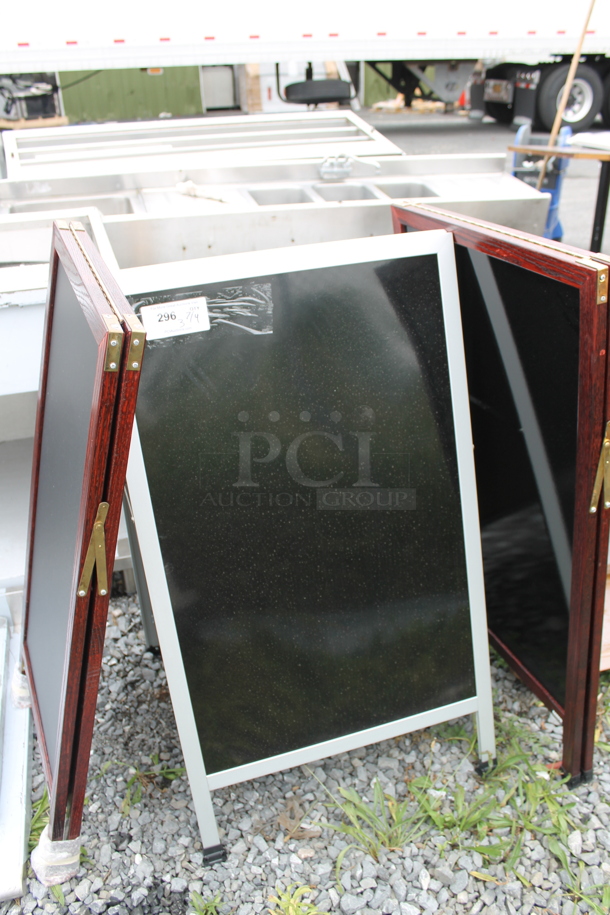 3 BRAND NEW SCRATCH AND DENT! A Frame Sidewalk Signs. 3 Times Your Bid! - Image 1 of 6