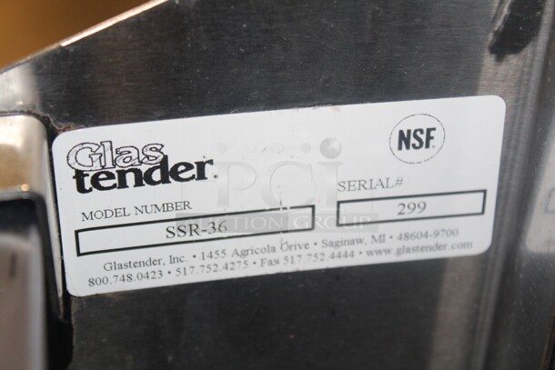NEW!  Glastender Model SSR-36 Commercial Stainless Steel Cocktail Station Ice Bin With Double Speed Rails. 36x29x37.5  - Image 3 of 6