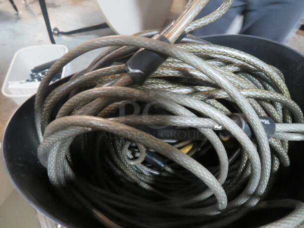 One Lot of Assorted Master Lock Cables.