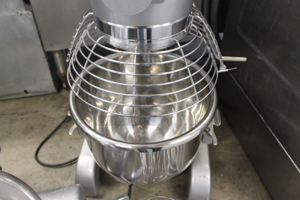 2021 General GEM120 Metal Commercial Countertop 20 Quart Planetary Dough Mixer w/ Stainless Steel Mixing Bowl, Bowl Guard, Whisk, Paddle and Dough Hook Attachments. 110 Volts, 1 Phase. Tested and Working! - Image 7 of 10