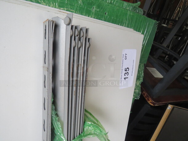 One Shelving System With 5 White Shelves. Assembly Required. 47X17  - Image 2 of 2