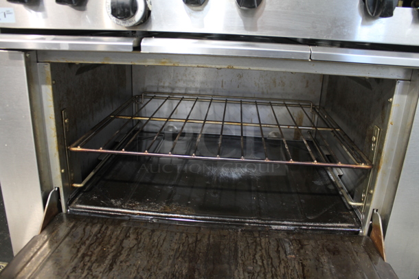 2018 Garland SunFire X36-6R Stainless Steel Commercial Propane Gas Powered 6 Burner Range w/ Oven, Over Shelf and Back Splash. - Image 5 of 7