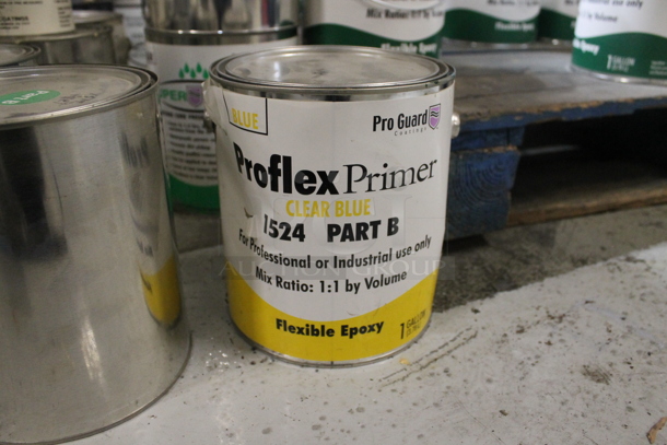ALL ONE MONEY! Lot of Various Buckets Including EPDM Rubber Sealant Part B, Pro Guard Epoxy and Clear Blue Part B. BUYER MUST REMOVE. - Image 4 of 5