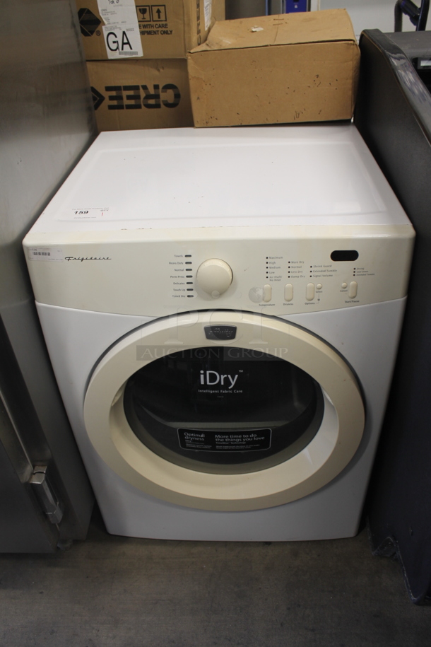 Frigidaire iDry AE06000ES0 White Front Load Dryer. 120/240V. 