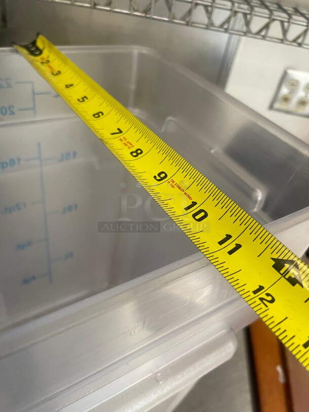 Clean! Commercial Plastic Containers with Covers NSF 11x11x16 - Image 3 of 5