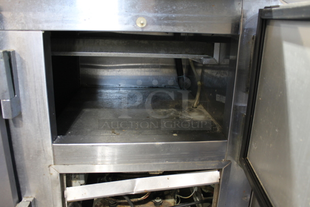 Leader DR72 S/C Stainless Steel Commercial 3 Door Work Top Cooler w/ Back Splash on Commercial Casters. 115 Volts, 1 Phase. Tested and Powers On But Does Not Get Cold - Image 9 of 9