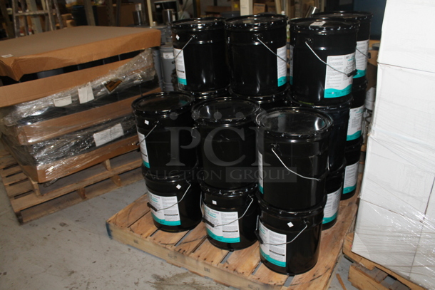ALL ONE MONEY! PALLET LOT of Buckets of Liquid Rubber. BUYER MUST REMOVE. - Image 2 of 3