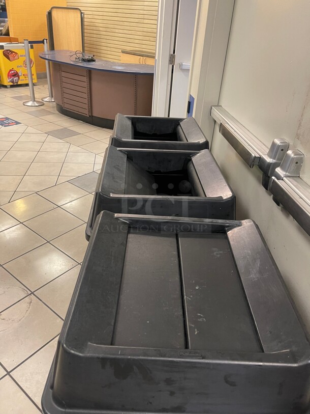 Clean! Commercial Black Large Size Plastic Trash Container NSF 20x20x40 - Image 5 of 8