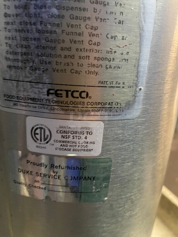 Clean! Fetco LUXUX Commercial Cooking and Hot Food Storage Equipment Great For Coffee Storage NSF 9x9x24 - Image 6 of 10